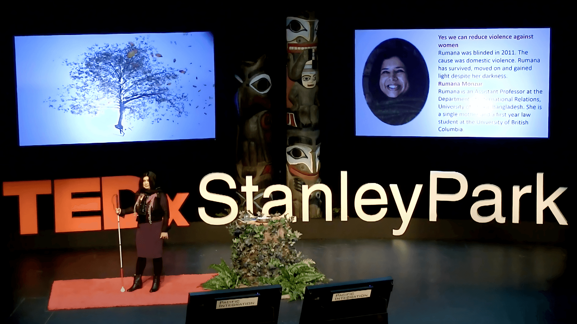 Rumana Monzur on TEDx Stanley Park Stage